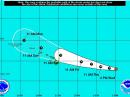 The track of Hurricane Lester could take it across the Hawaiian chain. [NOAA graphic]